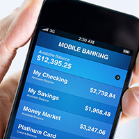 Mobile Banking app graphic