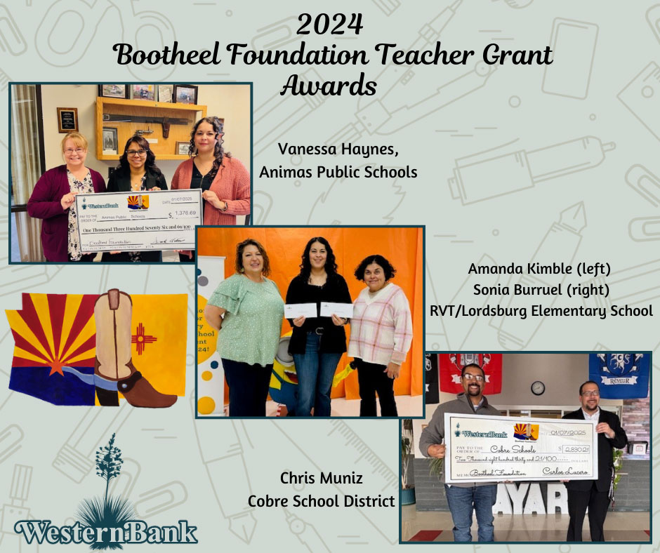 NM Teachers 2023 Bootheel Foundation Teacher Grant Awards. Thank you teachers!